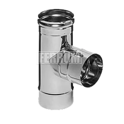 ᐉ Тройник 90° отвод по дыму (мама) Ferrum 0.8 мм d 180 мм f4523 ✅ фото | Ferrum ⭐ Progreem.by