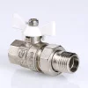 ᐉ Шаровой кран Valtec Base с полусгоном 1/2 вн.р - нар.р. белая рукоятка VT.227.NW.04 ✅ фото | Valtec ⭐ Progreem.by