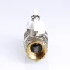 ᐉ Шаровой кран Valtec Base с полусгоном 1/2 вн.р - нар.р. белая рукоятка VT.227.NW.04 ✅ фото | Valtec ⭐ Progreem.by