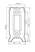 ᐉ Радиатор чугунный Радимакс Bristol 300 [1 секция] ✔️ фото | ⏩ Progreem.by