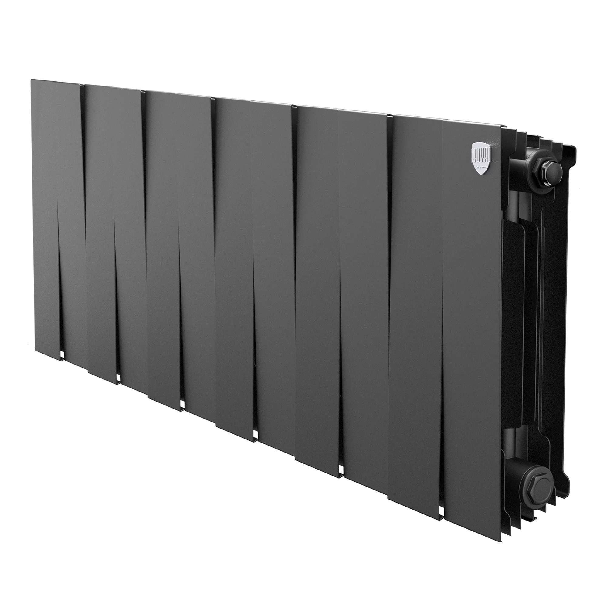 Радиатор биметаллический Royal Thermo PianoForte 300 Чёрный [12 секций]