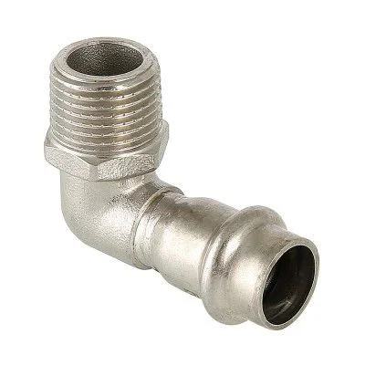 Пресс-угольник 90° из нержавеющей стали VALTEC нар. р. 18 мм х 1/2