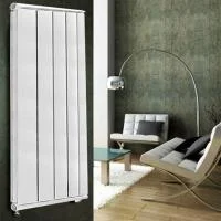 Радиатор алюминиевый Silver S 1500 белый бок. подкл. [1 секция]