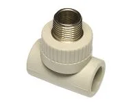 Тройник полипропиленовый 90° Wavin Ekoplastik с переходом на нар. р. 32х3/4