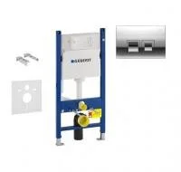 Инсталляция для унитаза Geberit Duofix Plattenbau H112 с кнопкой смыва Delta50, хром