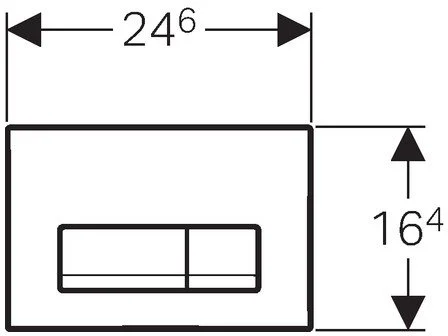ᐉ Кнопка для инсталляции Geberit Delta 51 115.105.DW.1 черный ✔️ фото | ⏩ Progreem.by