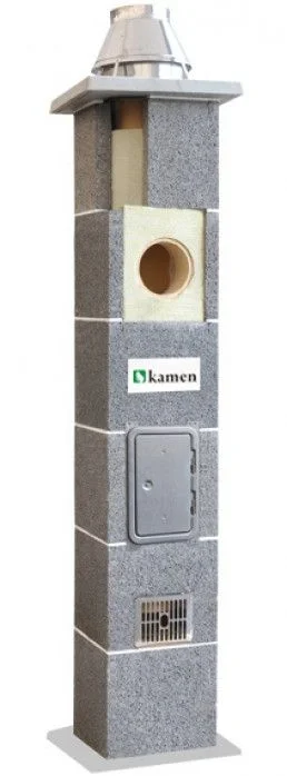 ᐉ Керамический дымоход Kamen Uniwersal с 2 вентканалами S2W d 140 - 4 м.п.  ✅ фото | Kamen ⭐ Progreem.by