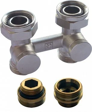 Узел нижнего подключения Herz 3000 "PROJEСT", проходной Rp 1/2"х3/4"
