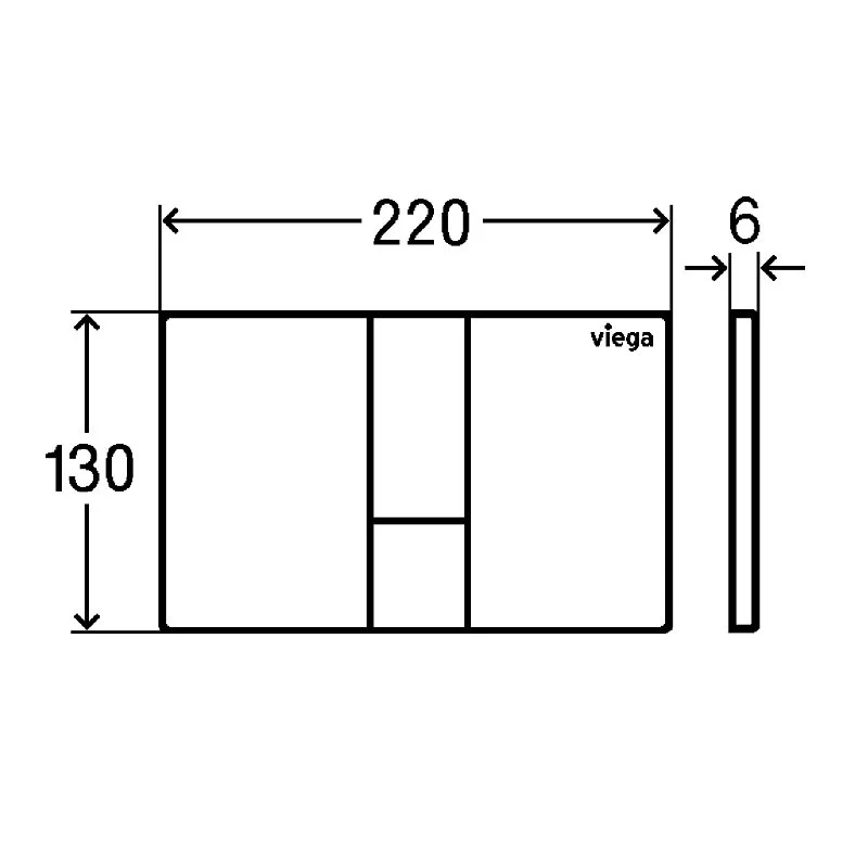 ᐉ Кнопка для инсталляции Viega Prevista для унитазов Visign for Style 24  773281 белый 773281 ✅ фото | Viega ⭐ Progreem.by