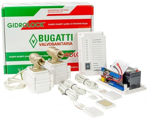 ᐉ Система защиты от протечек Gidrolock Premium Bugatti 1/2" (2 электропривода) 12V 31201021 ✅ фото | GIDROLOCK ⭐ Progreem.by