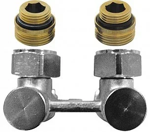Узел нижнего подключения Herz 3000 "PROJEСT", угловой 1/2"x3/4"