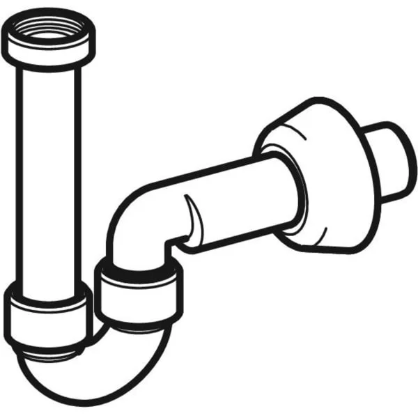 ᐉ Сифон Geberit для умывальника и биде, d40 мм, горизонтальный выпуск, белый 151.108.11.1 ✔️ фото | ⏩ Progreem.by