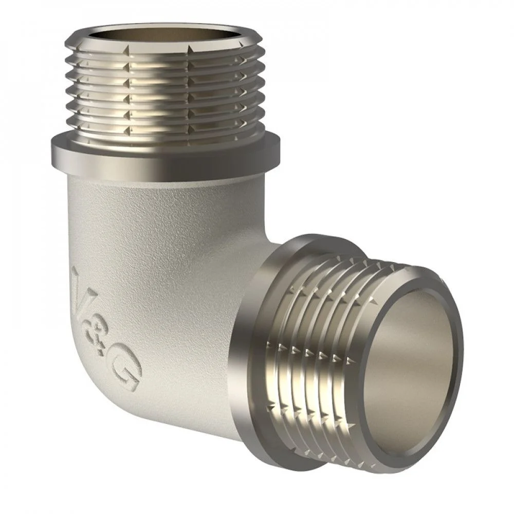 ᐉ Угольник латунный V&G VALOGIN НxН  1/2" VG-201301 ✅ фото | V&G VALOGIN ⭐ Progreem.by