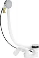 Сифон Viega Simplex Trio для ванны с наполнением переливом, удлиненный, накладка MT5 728014