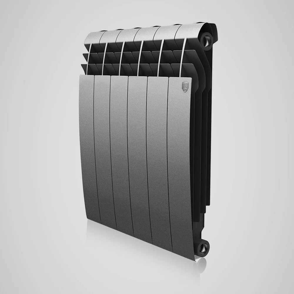 ᐉ Радиатор Royal Thermo BiLiner 500 Silver Satin [1 секция]  ✅ фото | Royal Thermo ⭐ Progreem.by