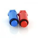 ᐉ Комплект длинных полипропиленовых пробок Valtec с резьбой 1/2 (красная + синяя) ✔️ фото | ⏩ Progreem.by