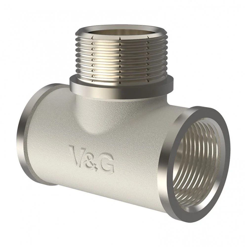 ᐉ Тройник латунный V&G VALOGIN ВxНxВ 3/4" VG-202302 ✅ фото | V&G VALOGIN ⭐ Progreem.by