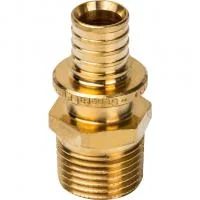 Переходник с наружной резьбой для труб из сшитого полиэтилена Stout SFA-0001 20х1/2" Переходник с наружной резьбой для труб из сшитого полиэтилена Stout SFA-0001 20х1/2"
