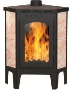 Печь-камин ECOKAMIN БАВАРИЯ (угловая, с плитой)