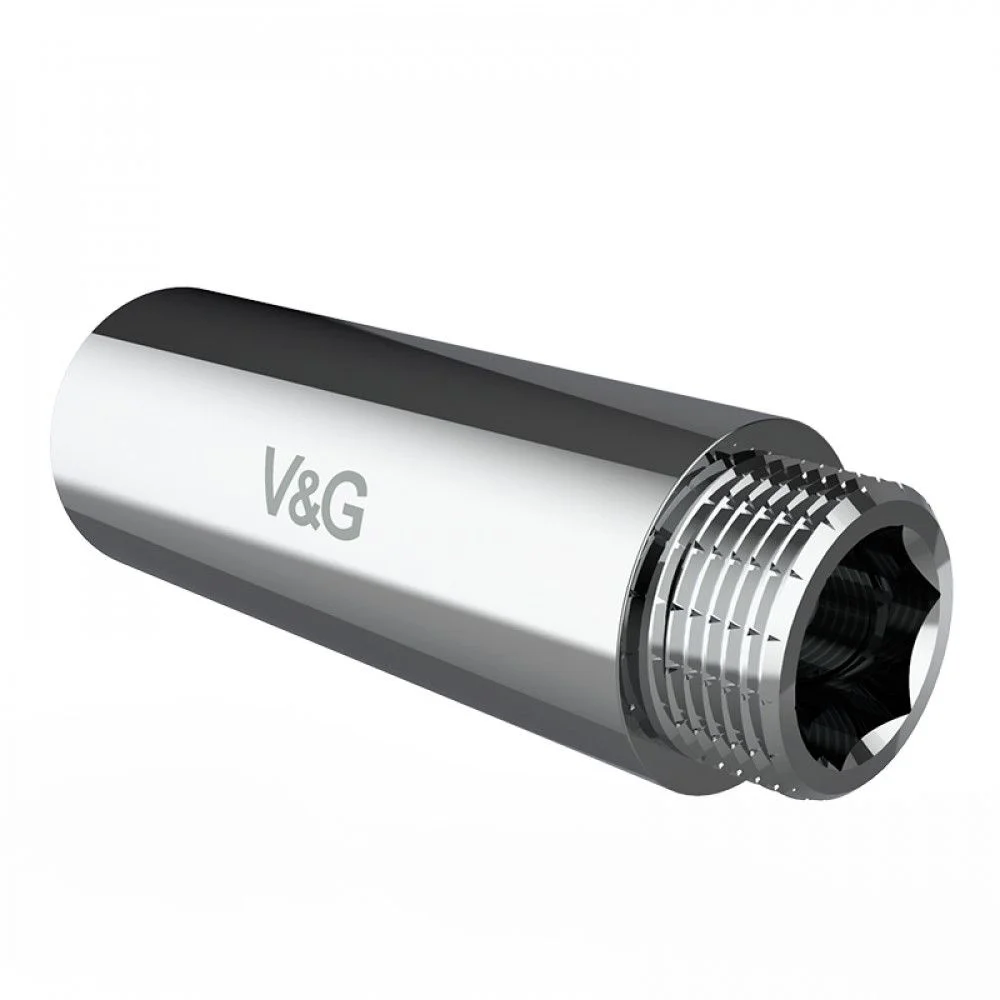 ᐉ Удлинитель латунный V&G VALOGIN ВхН хромированный 1/2" x 10 VG-210101 ✅ фото | V&G VALOGIN ⭐ Progreem.by