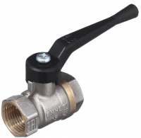 Кран никелированный шаровый БАЗ НК 11Б27п1 1 1/4” вр/вр, рычаг