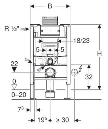 ᐉ Инсталляция для унитаза Geberit Duofix Omega 111.003.00.1 ✔️ фото | ⏩ Progreem.by