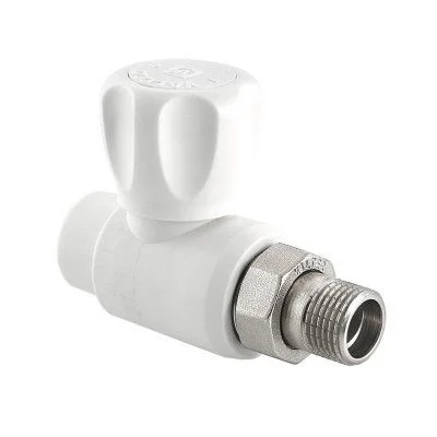 Кран шаровой полипропиленовый со сгоном прямой Valtec DN 25 3/4