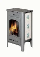Печь-камин ECOKAMIN БАВАРИЯ ОПТИМА Незабудка