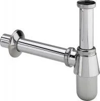 Сифон Viega для умывальника бутылочный, d32 мм, удлиненный, хромированная латунь 122157