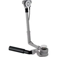 Сифон с переливом Geberit для ванны с системой нажатия PushControl, d52 мм, длина 26 см, хром глянцевый 150.755.21.1