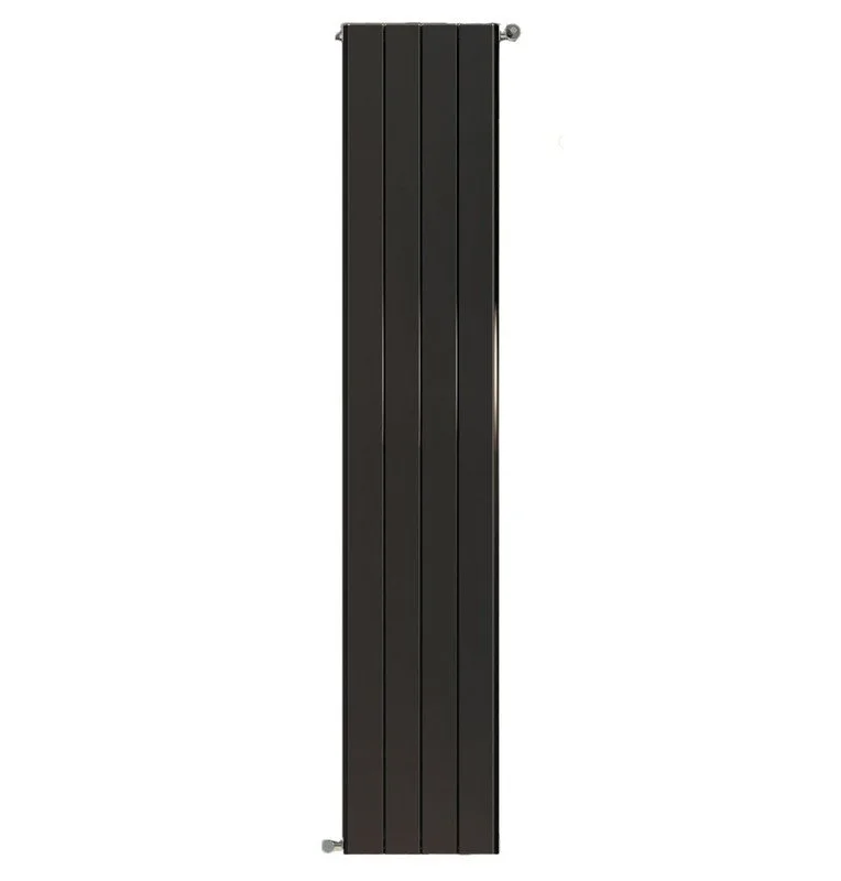 Радиатор алюминиевый STOUT Sebino 1800 нижнее подключение (цвет 2748 cod.07 черный) [6 секций]