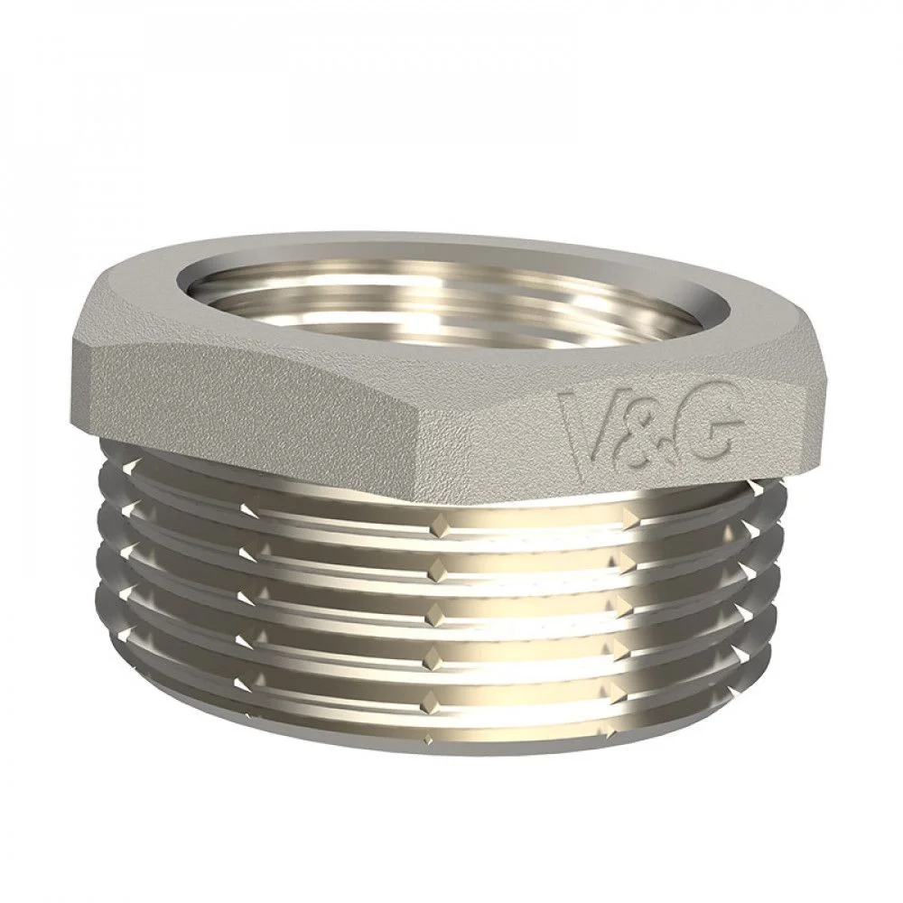 ᐉ Футорка латунная V&G VALOGIN НхВ 1 1/2" х 1/2" VG-206110 ✅ фото | V&G VALOGIN ⭐ Progreem.by
