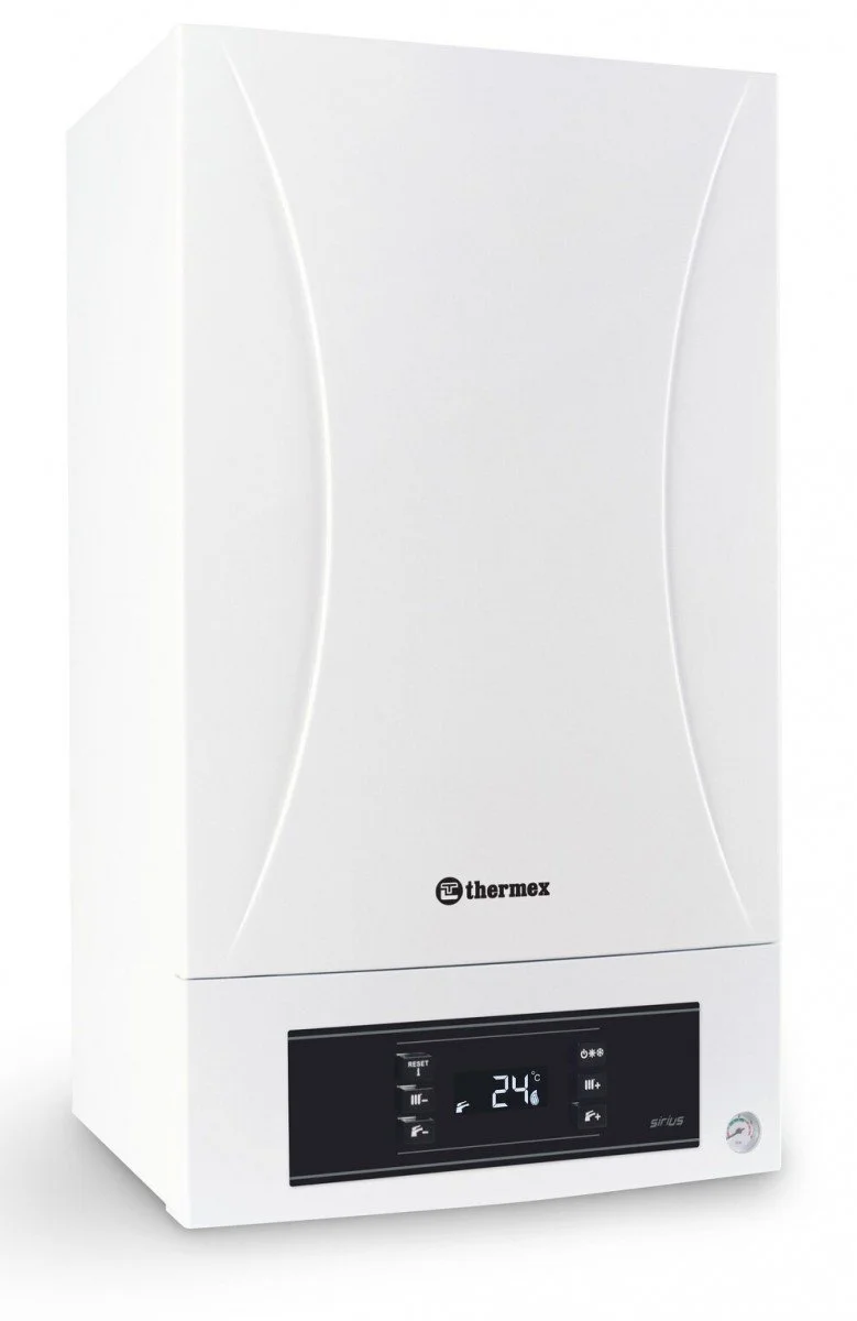 ᐉ Конденсационный газовый котел THERMEX SIRIUS PS 35 одноконтурный турбированный [35 кВт]  ✅ фото | Thermex ⭐ Progreem.by