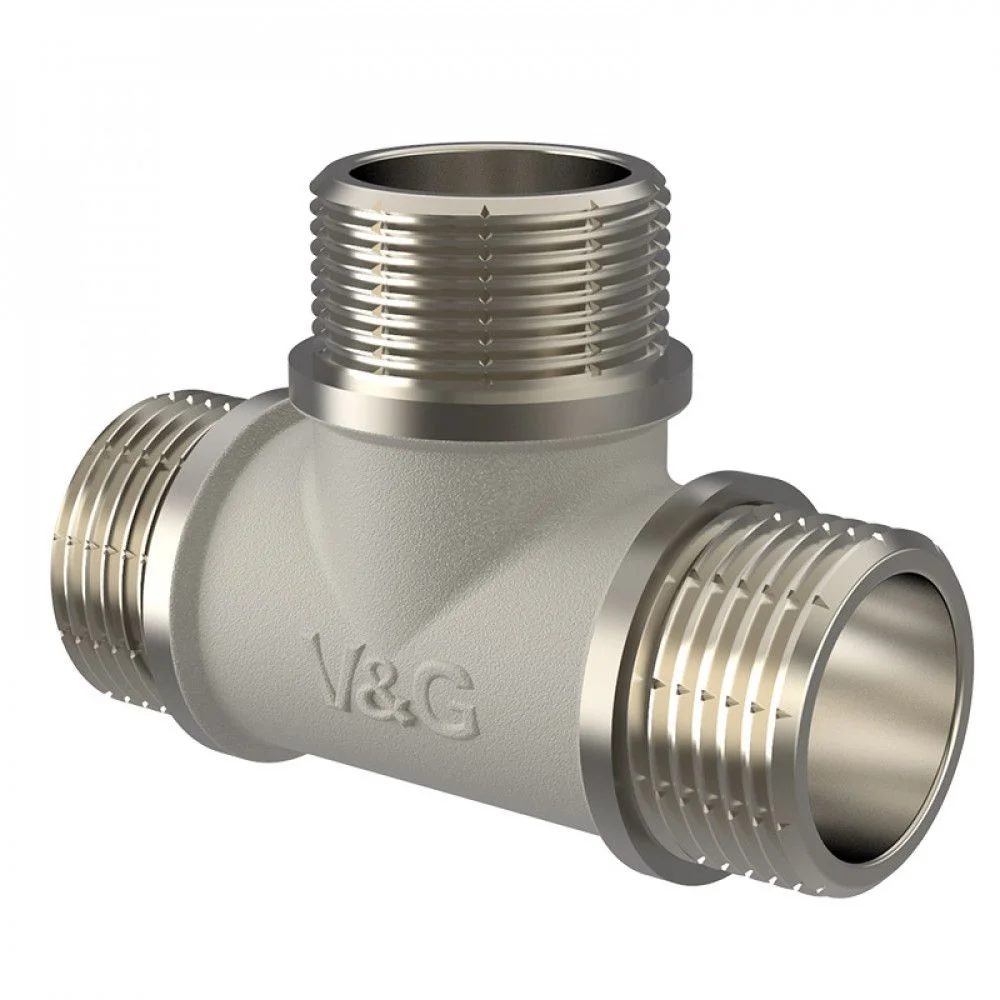 ᐉ Тройник латунный V&G VALOGIN НxНxН 3/4" VG-202402 ✅ фото | V&G VALOGIN ⭐ Progreem.by
