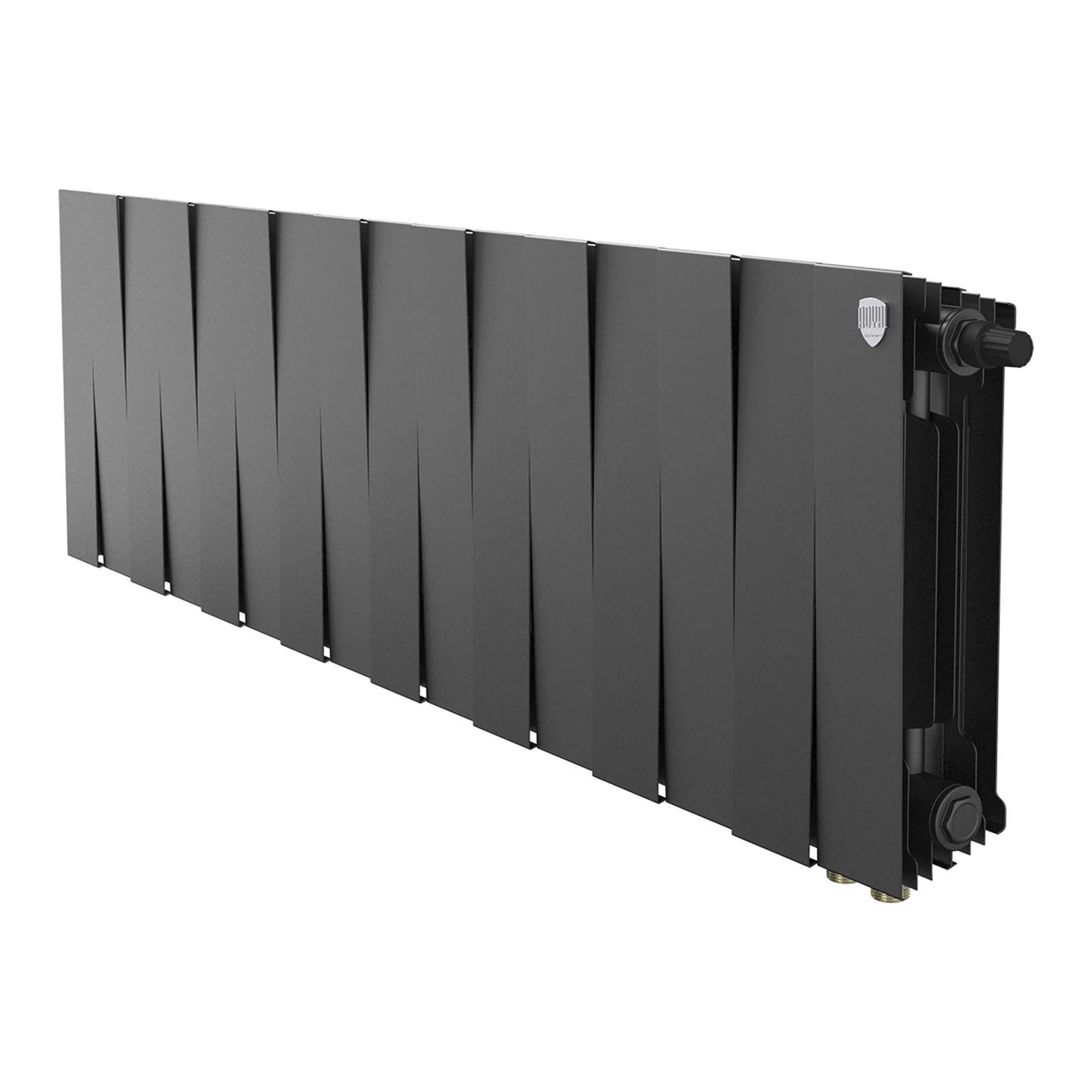 Радиатор биметаллический Royal Thermo PianoForte 300 Чёрный VR80 [16 секций]