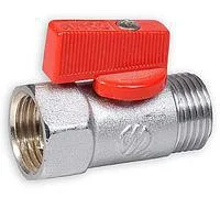 Шаровой вентиль Arco Mini 1/2 красная ручка