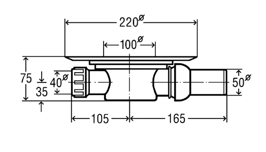 ᐉ Душевой трап Viega DN50 557119 с решеткой 100х100, хром [0.6 л/с] ✔️ фото | ⏩ Progreem.by