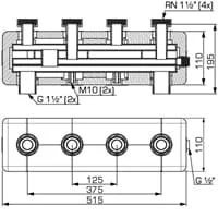 ᐉ Коллектор ESBE GMA521 (для 2-х насосных групп с гидравлическим разделителем) ✔️ фото | ⏩ Progreem.by