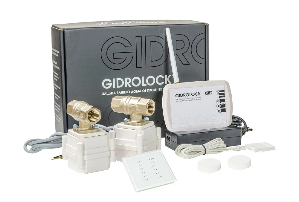 ᐉ Система защиты от протечек Gidrolock Radio + WIFI 1/2" 12V 37101021 ✅ фото | GIDROLOCK ⭐ Progreem.by