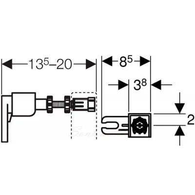 ᐉ Крепления к стене для инсталляции Geberit Duofix 111.815.00.1 ✔️ фото | ⏩ Progreem.by