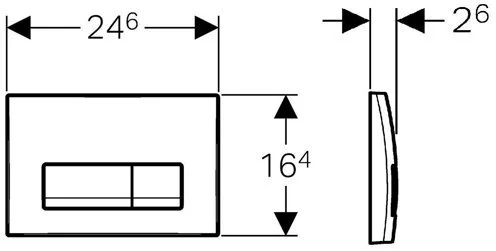 ᐉ Кнопка для инсталляции Geberit Delta 51 115.105.21.1 хром ✔️ фото | ⏩ Progreem.by