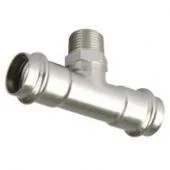 Пресс-тройник из нержавеющей стали Valtec нар. р. 35х1