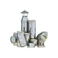 Комплект дымохода стальной утепленный d = 100/200 мм