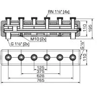 ᐉ Коллектор ESBE GMA531 (для 3-х насосных групп с гидравлическим разделителем) ✔️ фото | ⏩ Progreem.by