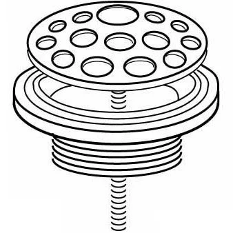 ᐉ Донный клапан Viega с решеткой, d60 мм, латунь, матовый хром 104337 ✔️ фото | ⏩ Progreem.by