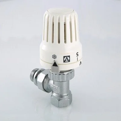 ᐉ Клапан с термостатической головкой Valtec для радиаторов, угловой 1/2" ✔️ фото | ⏩ Progreem.by