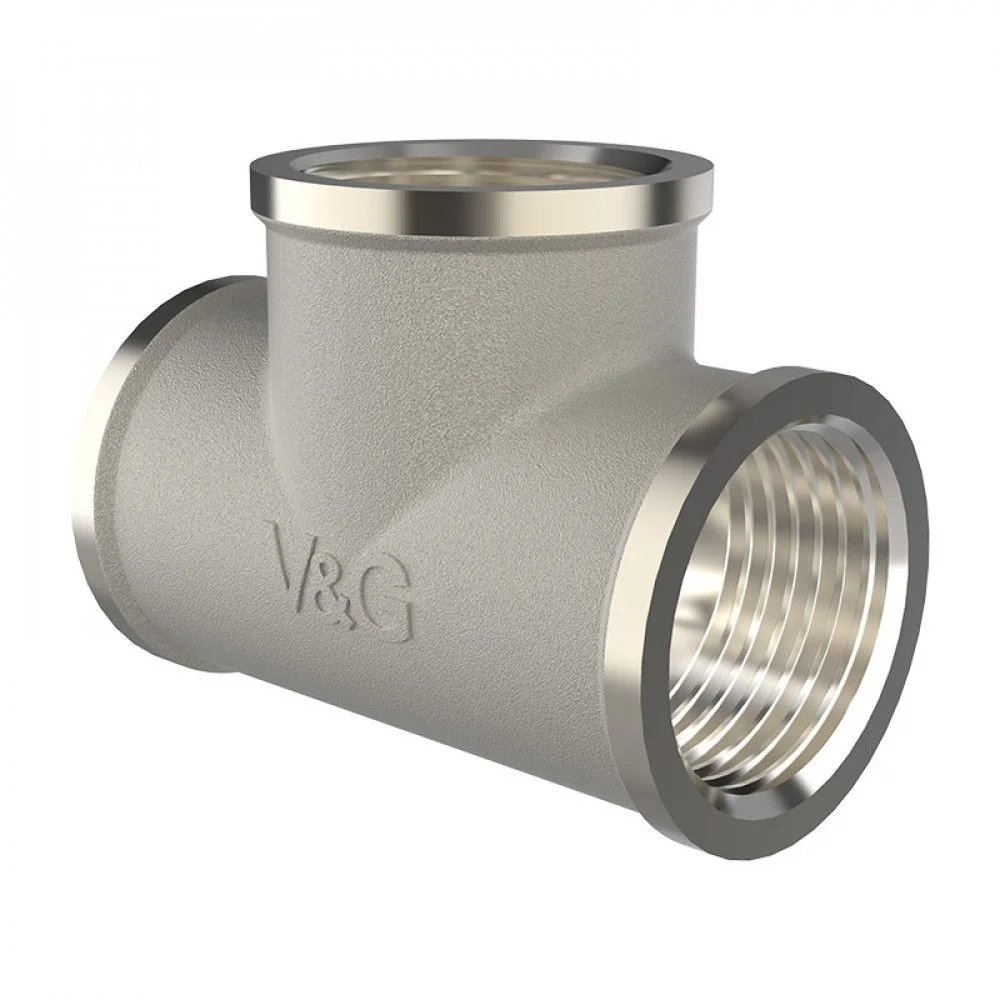 ᐉ Тройник латунный V&G VALOGIN ВxВxВ 2" VG-202106 ✅ фото | V&G VALOGIN ⭐ Progreem.by