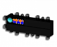 Гидравлический разделитель совмещенный с коллектором Север Мини 4