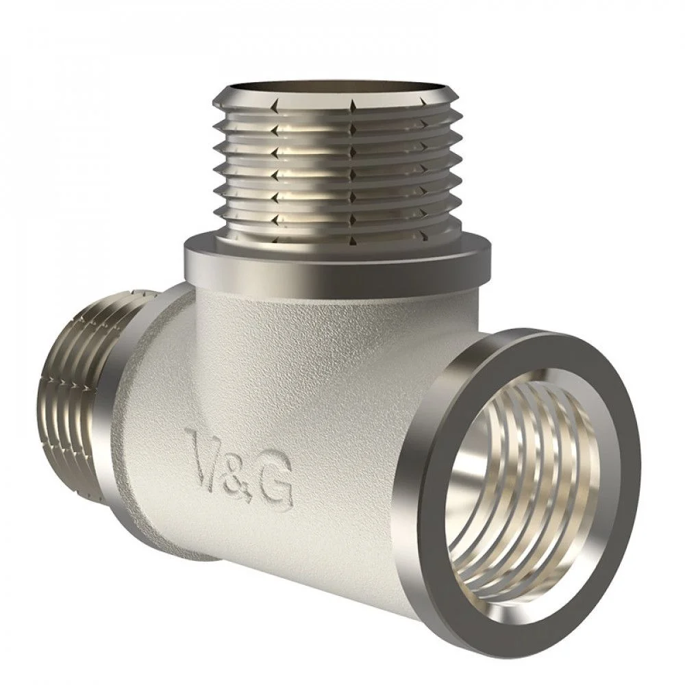 ᐉ Тройник латунный V&G VALOGIN НxНxВ 1/2" VG-202601 ✅ фото | V&G VALOGIN ⭐ Progreem.by