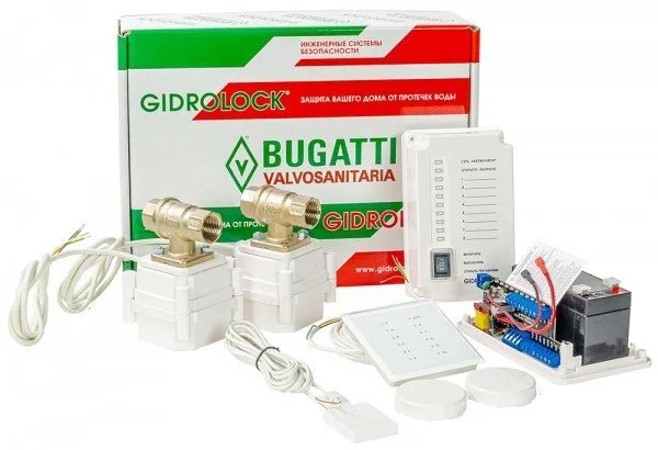 ᐉ Система защиты от протечек Gidrolock Premium Radio Bugatti 1/2" 12V 31101021 ✅ фото | GIDROLOCK ⭐ Progreem.by